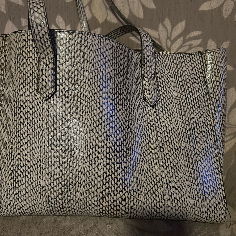 Elegant Black and White Tote Bag